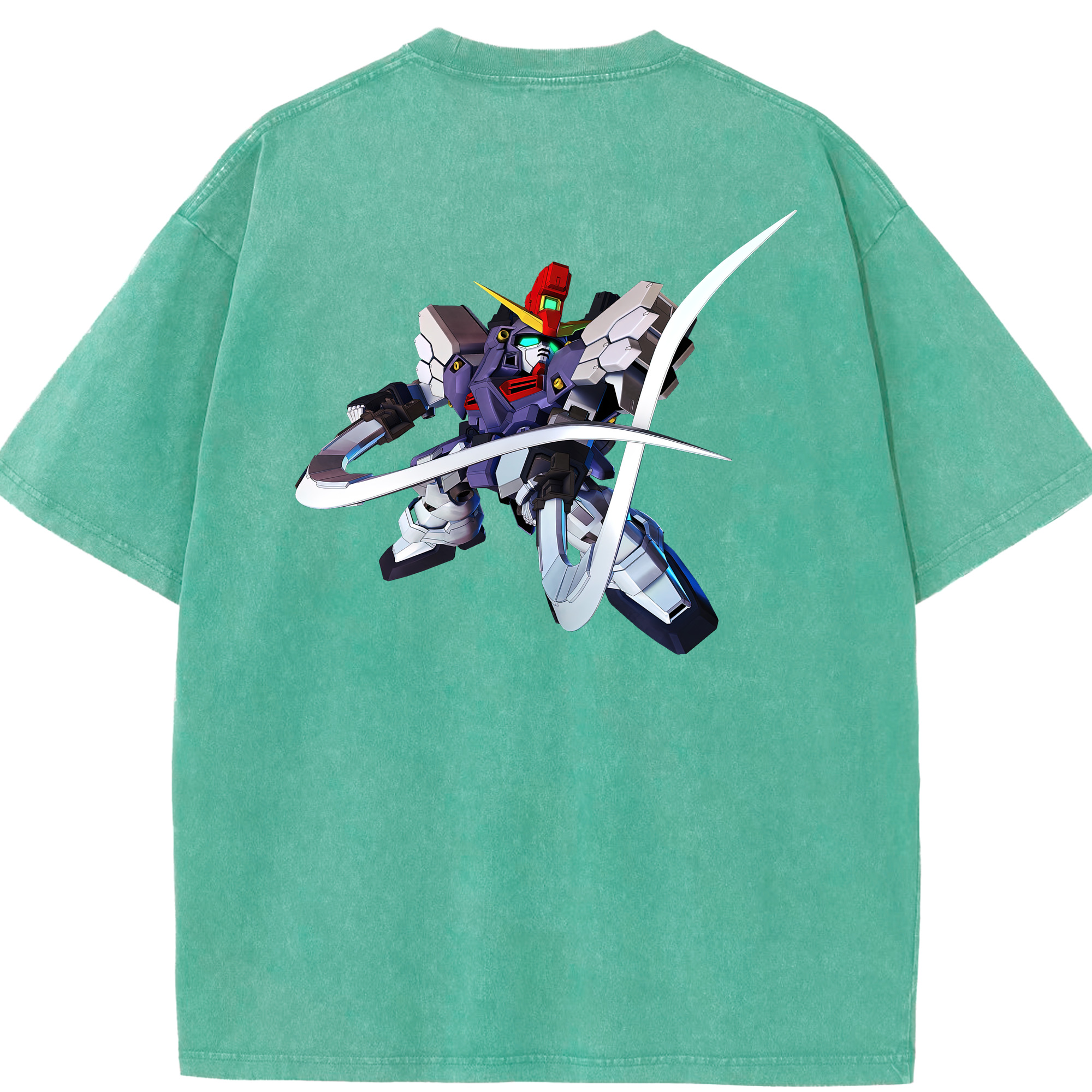 （画像用） 機動戦士ガンダム Mobile Suit Gundam 綿100% ヴィンテージ風 半袖Tシャツ（背面プリント）